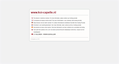 Desktop Screenshot of koi-capelle.nl