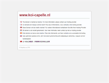 Tablet Screenshot of koi-capelle.nl